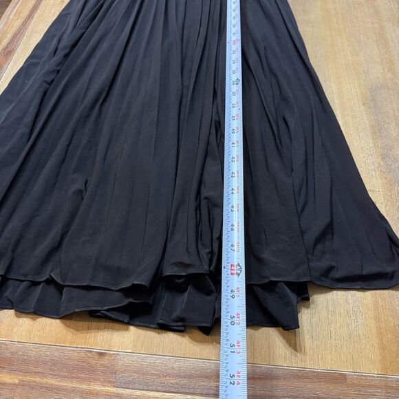 Brandon Maxwell Off Shoulder Pleated Formal Gown Draped Shoulders Black Tie - Picture 8 of 16